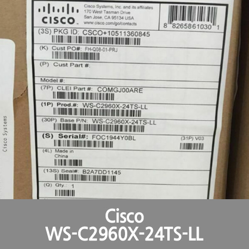 [Cisco] *New* WS-C2960X-24TS-LL Catalyst 2960-X 24 GigE, 2 x 1G SFP, LAN Lite