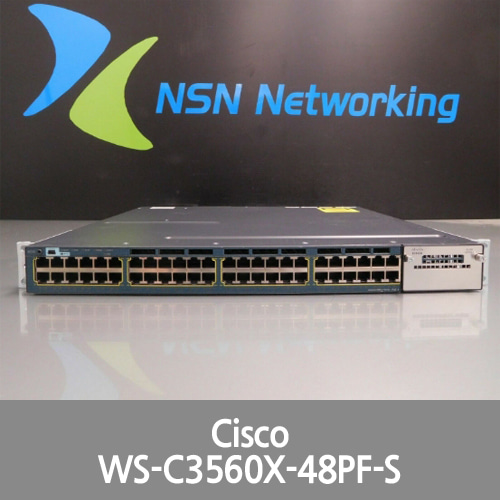 [Cisco] Catalyst 3560-X WS-C3560X-48PF-S 48-Port PoE Switch 1x C3KX-PWR-1100WAC