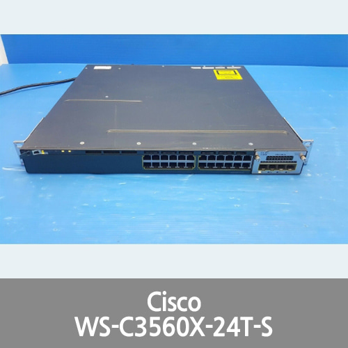 [Cisco] Systems Catalyst 3560X Series Switch WS-C3560X-24T-S V01 W/ 2x PSU