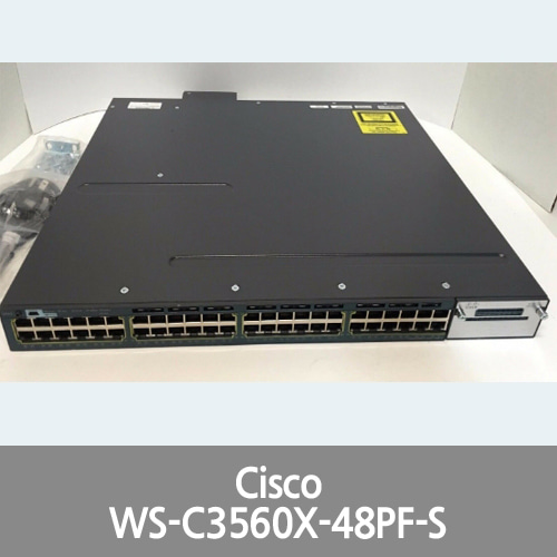 [Cisco] WS-C3560X-48PF-S - Cisco Catalyst 3560X 48 Port Full PoE IPB 1100W - FAST SHIP