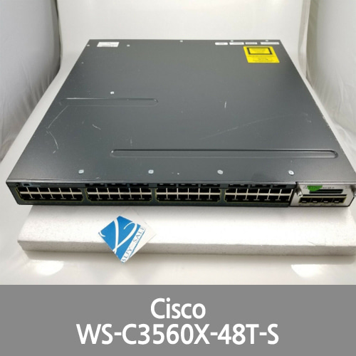 [Cisco] WS-C3560X-48T-S w/ C3KX-NM-1G 3560X Series 48 Port 2 Slot Catalyst Switch
