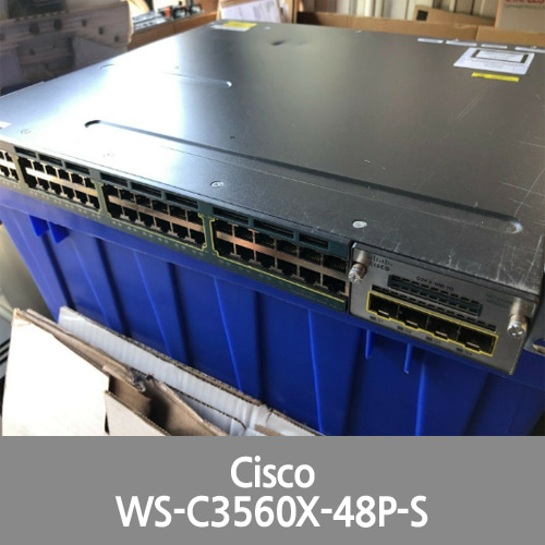 [Cisco] WS-C3560X-48P-S • 48-Port PoE+ Gigabit Switch w/ C3KX-NM-1G Dual PSU