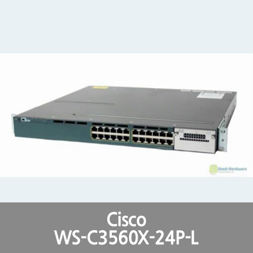 [Cisco] WS-C3560X-24P-L Catalyst 3560X 24-Ports 10/100/1000 Ethernet PoE Switch