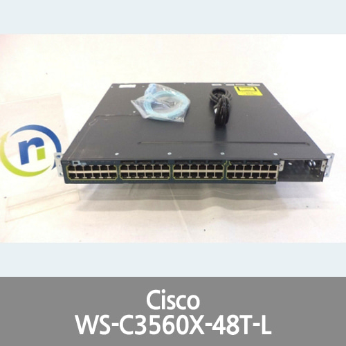[Cisco] WS-C3560X-48T-L 48-Port Gigabit 3560X Switch w/ 350W PWR - 1 Year Warranty