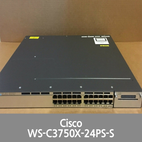 [Cisco] WS-C3750X-24P-S - Catalyst 3750X 24 Port PoE IP Base - 1YR Warranty