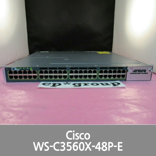 [Cisco] WS-C3560X-48P-E 48-Port PoE Gigabit IP Services Switch 715WAC 15.2 iOS