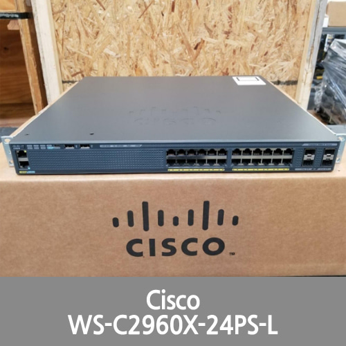 [Cisco] WS-C2960X-24PS-L Catalyst 2960-X 24 GigE PoE 370W, 4 x 1G SFP, LAN Base