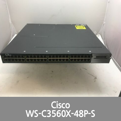 [Cisco] WS-C3560X-48P-S • 48-Port PoE+ 3560X Gigabit Ethernet Switch