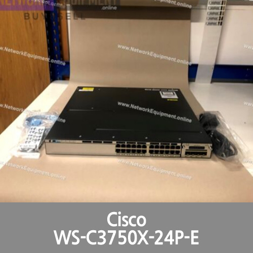 [Cisco] WS-C3750X-24P-E IP Services License PoE+ SFP+ Gigabit switch 3750x-24P-E