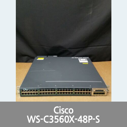 [Cisco] Catalyst 3560-X WS-C3560X-48P-S V00 Switch w Network Module C3KX-NM-1G