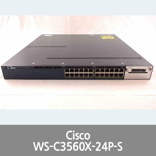 [Cisco] WS-C3560X-24P-S 24-Port Gigabit PoE+ Switch