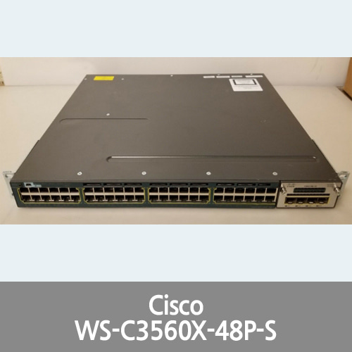 [Cisco] Catalyst 3560X Series PoE+ WS-C3560X-48P-S VO2 Switch w/Module C3KX-NM-1G