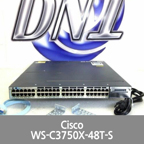 [Cisco] WS-C3750X-48T-S 48-Port 10/100/1000 Gigabit Switch GE C3KX-PWR-350WAC KCK