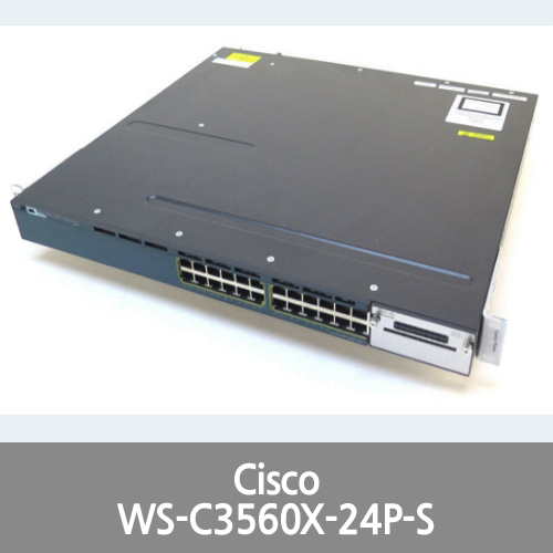 [Cisco] WS-C3560X-24P-S 24-Port PoE+ IP Base Gigabit Switch