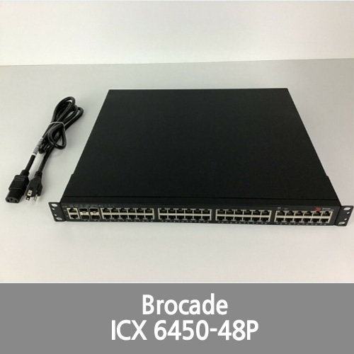 [Brocade][Ruckus] ICX6450-48P 48-port 1 GbE Switch PoE+ REFURBISHED with 1YR WARRANTY