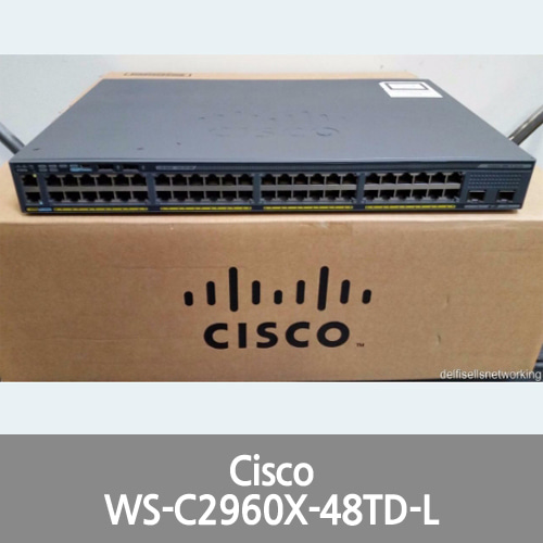 [Cisco] WS-C2960X-48TD-L 2x 10G SFP+ 48 PORT, Lan Base iOS Ethernet Switch