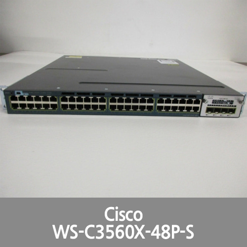 [Cisco] WS-C3560X-48P-S 48-Port Gigabt Layer 3 POE+ Switch C3KX-NM-1G 3560X-48P-S