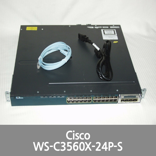 [Cisco] WS-C3560X-24P-S V03 CATALYST 3560X 24-Port Gigabit PoE+715W PS Switch
