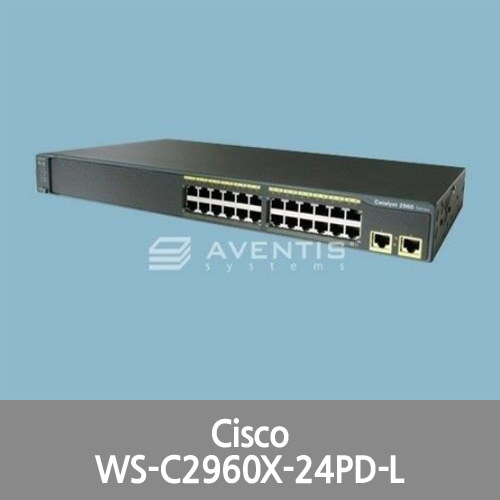 [Cisco] Catalyst WS-C2960X-24PD-L Managed Switch 24 Ports