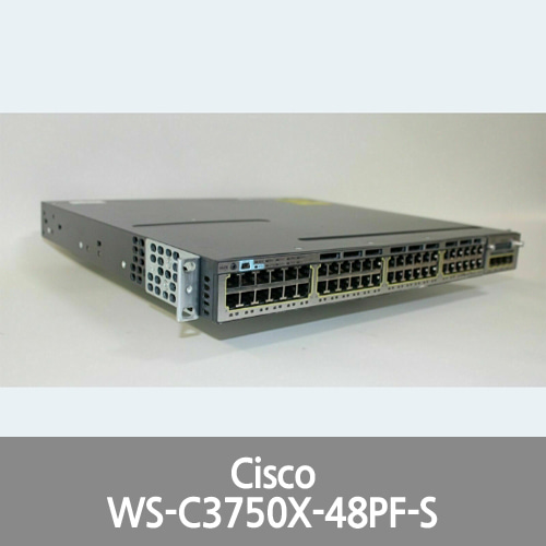 [Cisco] WS-C3750X-48PF-S • 48-Port 3750X Gigabit Switch ■ COMES WITH C3KX-NM-10G ■