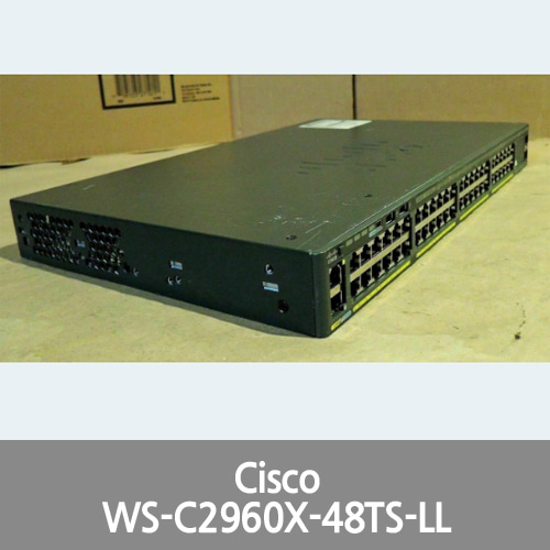 [Cisco] WS-C2960X-48TS-LL with power cord &amp; rack .2 year warranty Real time