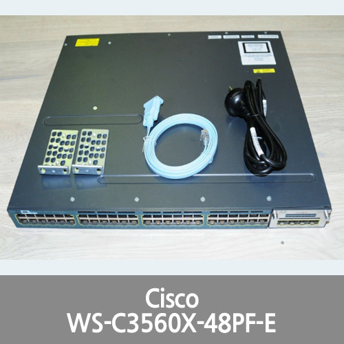 [Cisco] WS-C3560X-48PF-E (originally -S/-L) 48-Port PoE Switch w/ C3KX-NM-1G