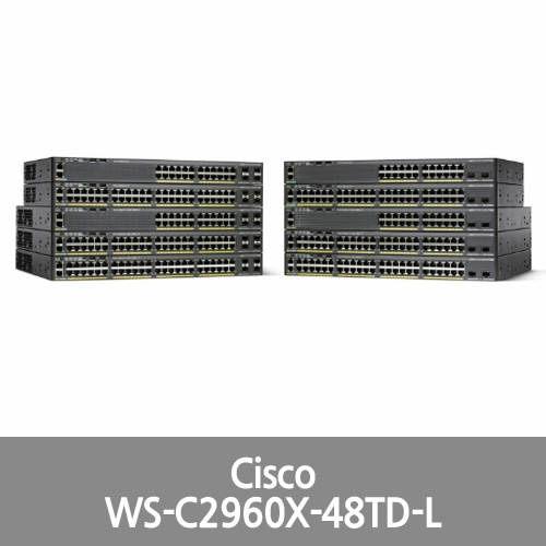[Cisco] (WS-C2960X-48TD-L) 48-Port Desktop Ethernet Switch