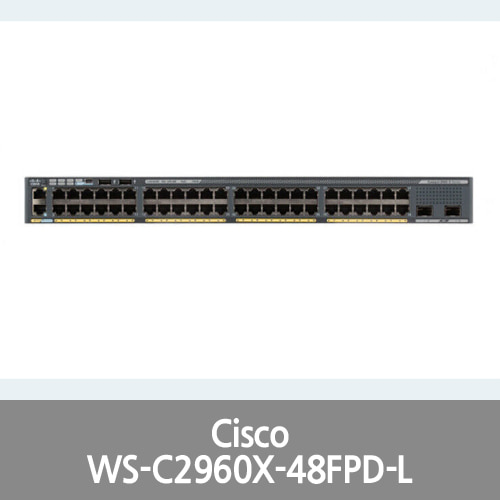 [Cisco] WS-C2960X-48FPD-L 48 Port 10/100/1000Base-T Gigabit Ethernet 1U High