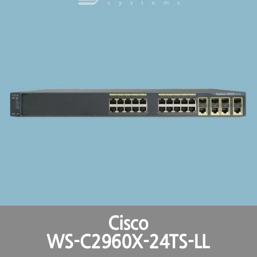 [Cisco] Catalyst WS-C2960X-24TS-LL Gigabit Ethernet Switch 24 Ports