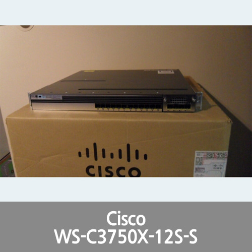 [Cisco] WS-C3750X-12S-S 12-Port FIBER GIG LAYER 3 SWITCH ios15.0-tar C3KX-NM-10G