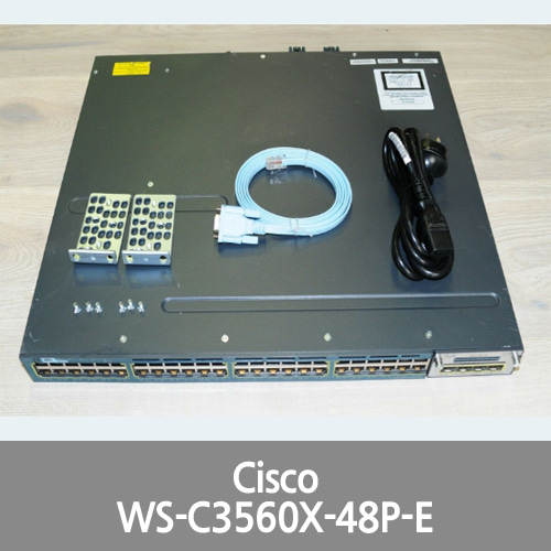 [Cisco] WS-C3560X-48P-E (originally -S/-L) 48-Port PoE Switch w/ C3KX-NM-1G + PSU