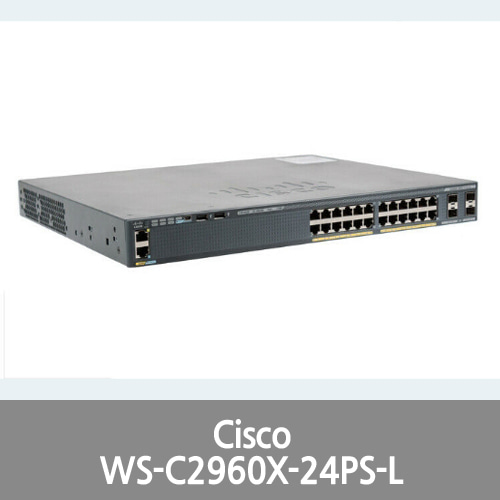 [Cisco] WS-C2960X-24PS-L t 2960-X 24 GigE PoE 370W, 4 x 1G SFP, LAN Base