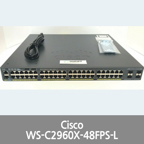 [Cisco] WS-C2960X-48FPS-L - Cisco Catalyst 2960X 48 GigE PoE 740W, 4 x 1G SFP, LAN Base