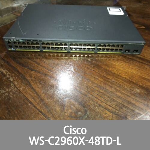 [Cisco] (WS-C2960X-48TD-L) 48-Port Desktop Ethernet Switch