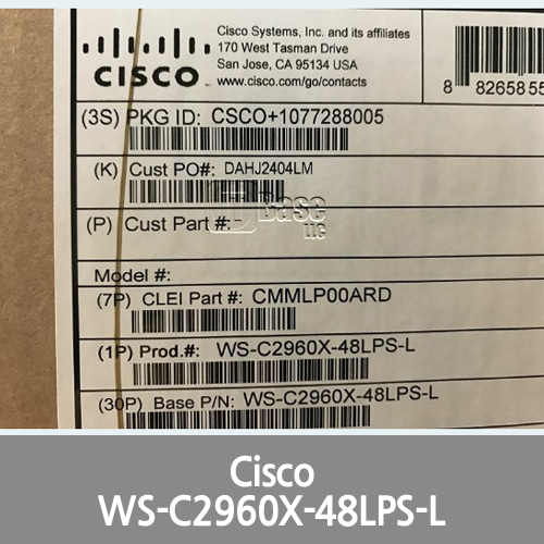 [Cisco] WS-C2960X-48LPS-L Catalyst 2960X Switch 48 Port