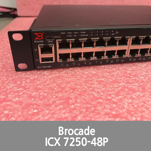 [Brocade][Ruckus] ICX7250-48P 48-port 10/100/1000 RJ-45 PoE, 8×1/10 GbE Switch