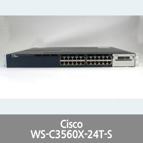 [Cisco] WS-C3560X-24T-S V04 24-Port Gigabit Switch