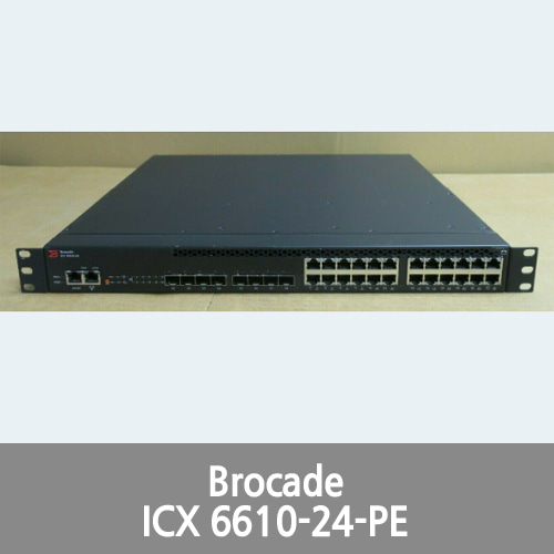 [Brocade][Ruckus] ICX6610-24 ICX6610-24-PE 24x 1GbE 8x 1G SFP 4x 40G QSFP Ports L3 Switch