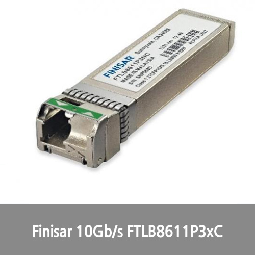 [Finisar][광모듈] 10Gb/s Bidirectional Dual-Band DWDM 20km Multi-Rate Tunable SFP+ (Bidi T-SFP+) Optical Transceiver FTLB8611P3xC