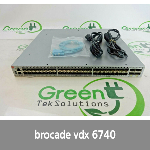 [Brocade] Brocade VDX BR-VDX6740-48-R 48-Port 24 Active Ports SFP+ 4x 40GE QSFP+ Switch