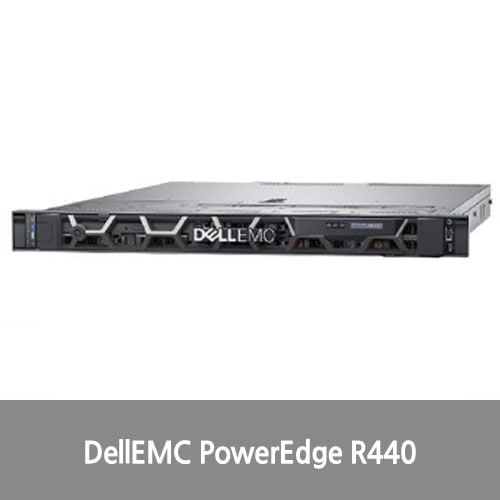 [신품][랙서버][DellEMC] PowerEdge R440 1U Server (8SFF) Silver 4110 서버