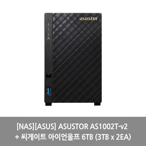 [NAS][ASUS] ASUSTOR AS1002T-v2 + 씨게이트 아이언울프 6TB (3TB x 2EA)
