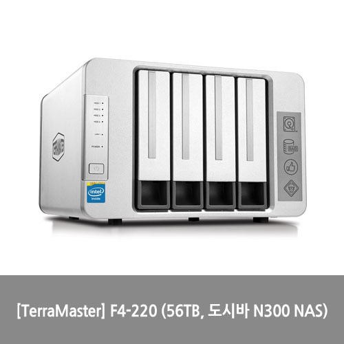 [NAS][TerraMaster] F4-220 (56TB, 도시바 N300 NAS)