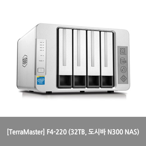 [NAS][TerraMaster] F4-220 (32TB, 도시바 N300 NAS)
