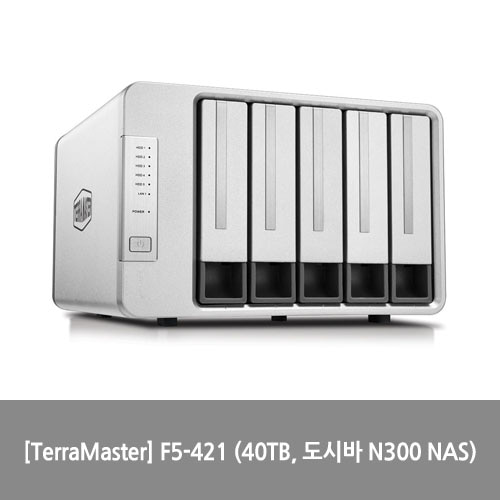 [NAS][TerraMaster] F5-421 (40TB, 도시바 N300 NAS)