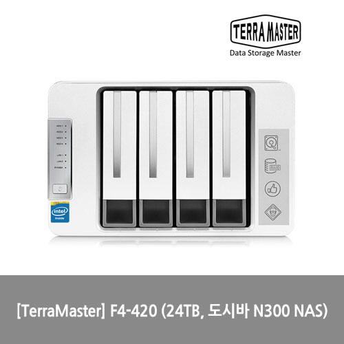 [NAS][TerraMaster] F4-420 (24TB, 도시바 N300 NAS)